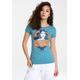 T-Shirt LOGOSHIRT "Wonder Woman Portrait" Gr. S, blau Damen Shirts Print