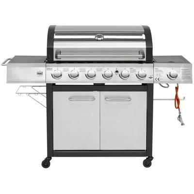 Gasgrill EL FUEGO "Long Beach", silber (silberfarben), B:161cm H:121cm T:59,5cm, Grills, BxTxH: 161x59,5x121 cm Image