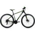 Mountainbike KS CYCLING "Morzine" Gr. 48, schwarz (schwarz, grün, schwarz), Fahrräder, 48cm, 29 Zoll (73,66cm), für Herren, Kettenschaltung