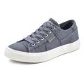 Sneaker ELBSAND "Schnürschuh", Damen, Gr. 40, blau, Obermaterial: 100% Textilmaterial. Futter: 100% Textilmaterial. Decksohle: 100% Textilmaterial. Laufsohle: 100% Synthetik, used, unifarben, casual, Schuhe Canvassneaker Sneaker low Skaterschuh,...