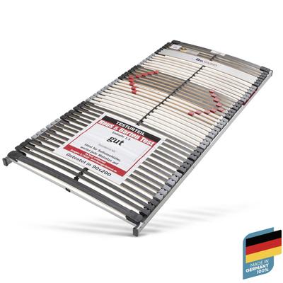 Lattenrost BESPORTS "Lattenrost Excellence NV, Lattenrost in 90x200 cm und weiteren Größen", schwarz (grau foliert), B:90cm H:8cm L:200cm, Lattenroste, Lattenrost in 90x200 cm und weiteren Größen, komfortabler Lattenrost Image