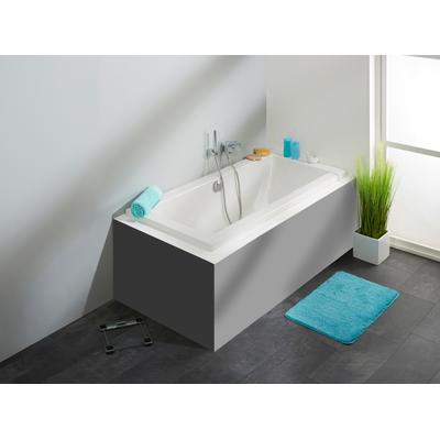 Badewanne OTTOFOND "Cubic", weiß, B:75cm H:49,5cm L:170cm T:75cm, Sanitäracryl, Badewannen, mit Fußgestell und Ablaufgarnitur