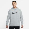 Kapuzensweatshirt NIKE "DRI-FIT MEN'S PULLOVER TRAINING HOODIE" Gr. L, grau Herren Sweatshirts Hoodies