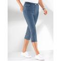 Caprijeans CLASSIC BASICS Gr. 40, Normalgrößen, blau (blue, bleached) Damen Jeans Hosen