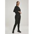 Jumpsuit URBAN CLASSICS "Damen Ladies Polar Fleece Jumpsuit" Gr. XL, US-Größen, schwarz (black) Damen Overalls