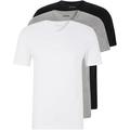 V-Shirt BOSS "T-Shirt VN 3P CO" Gr. M, grau (assorted pre, pack, grau, meliert, schwarz) Herren Shirts T-Shirts