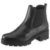 Chelseaboots GABOR, Damen, Gr. 38, schwarz, Kalbsleder, unifarben, klassisch, Schuhe, mit angesagter Profilsohle