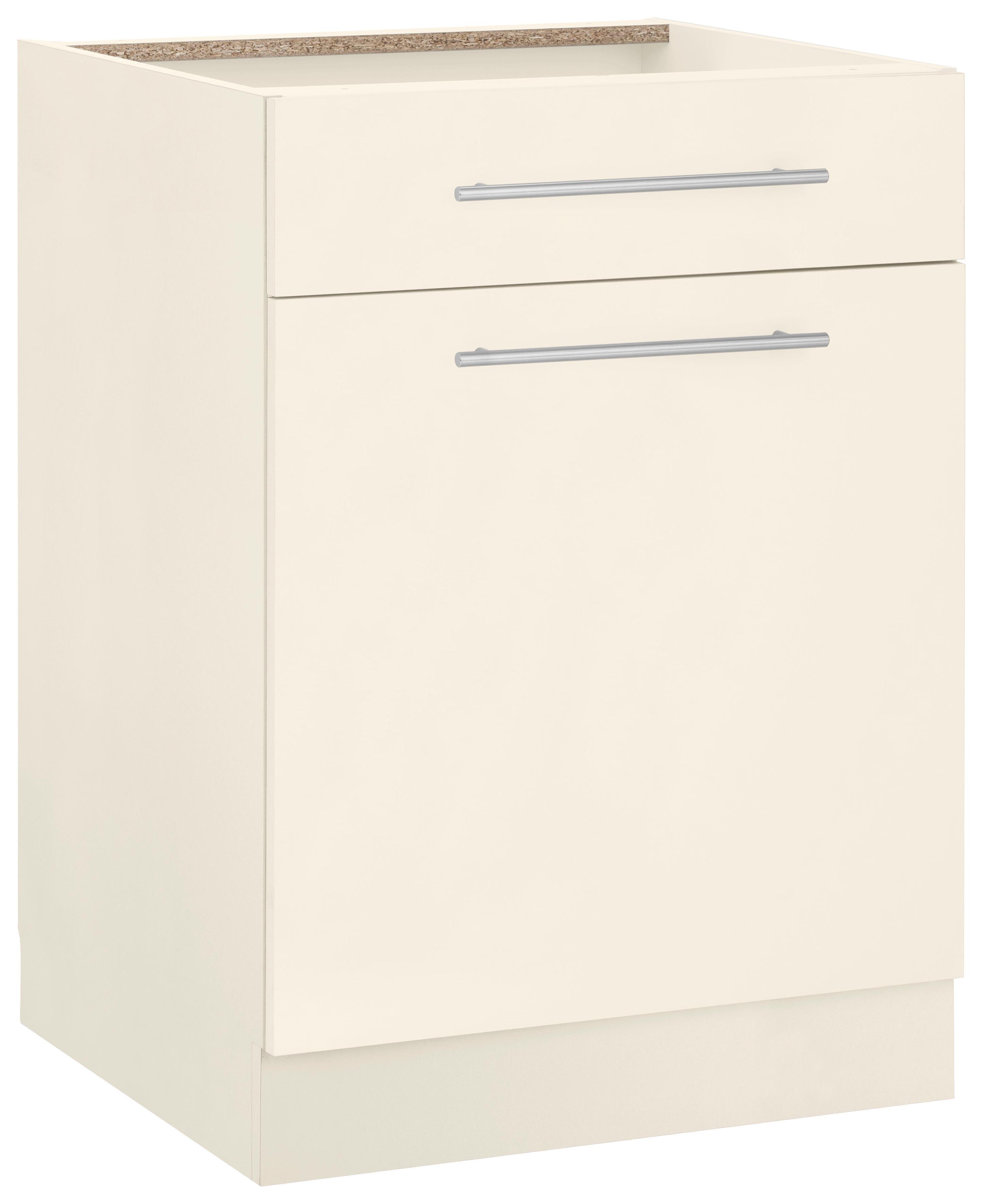 Unterschrank WIHO KÜCHEN "Flexi2", beige (front und korpus: magnolia), B:60cm H:82cm T:57cm, Schränke, Unterschrank, Breite 60 cm