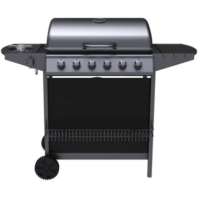 Gasgrill TEPRO "Hampton 6" Grills Gr. B/H/T: 122,5cm x 97,7cm x 55,4cm, schwarz BxTxH: 122,5x55,4x97,7 cm