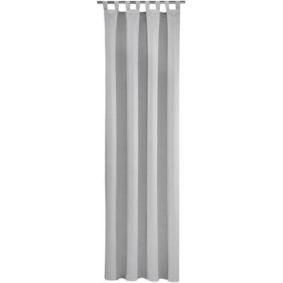 Vorhang GERSTER "Toni" Gr. 1, grau, B:140cm H:235cm, Wirkware, Polyester, Gardinen, HxB: 235x140, Schlaufenschal mit Uniband, verdunkelnd Image