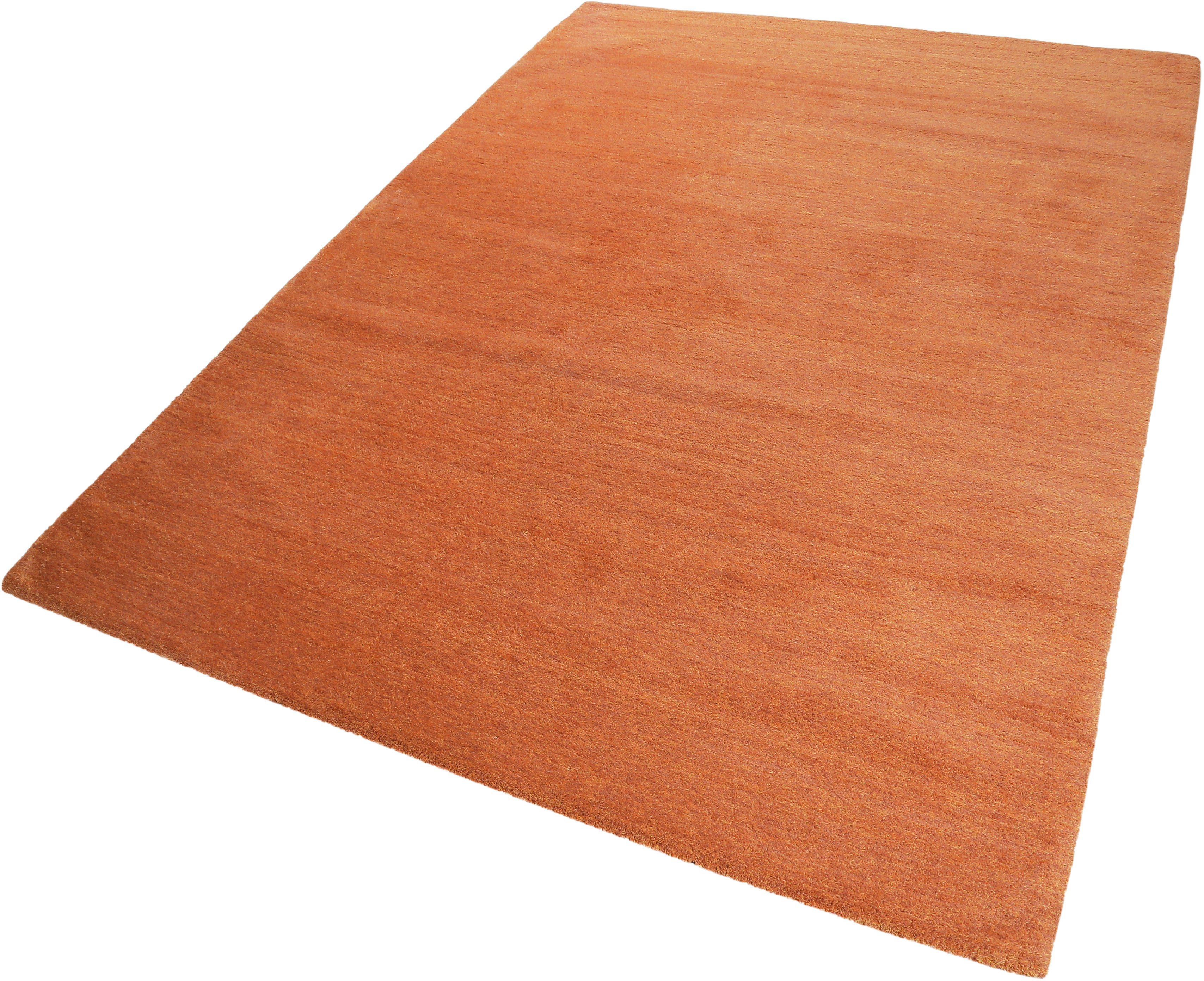 Teppich ESPRIT "Loft ESP-4223" Gr. 2, orange (orange, terra), B:80cm H:20mm L:150cm, Kunstfaser, Teppiche, Teppich, Wohnzimmer, große Farbauswahl, sehr weicher Flor, dicht gewebt, robust