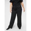 Jogginghose H.I.S, Damen, Gr. 48, N-Gr, schwarz-weiß (schwarz, weiß), Obermaterial: 60% Baumwolle, 40% Polyester, casual, bequem, Hosen, Große Größen
