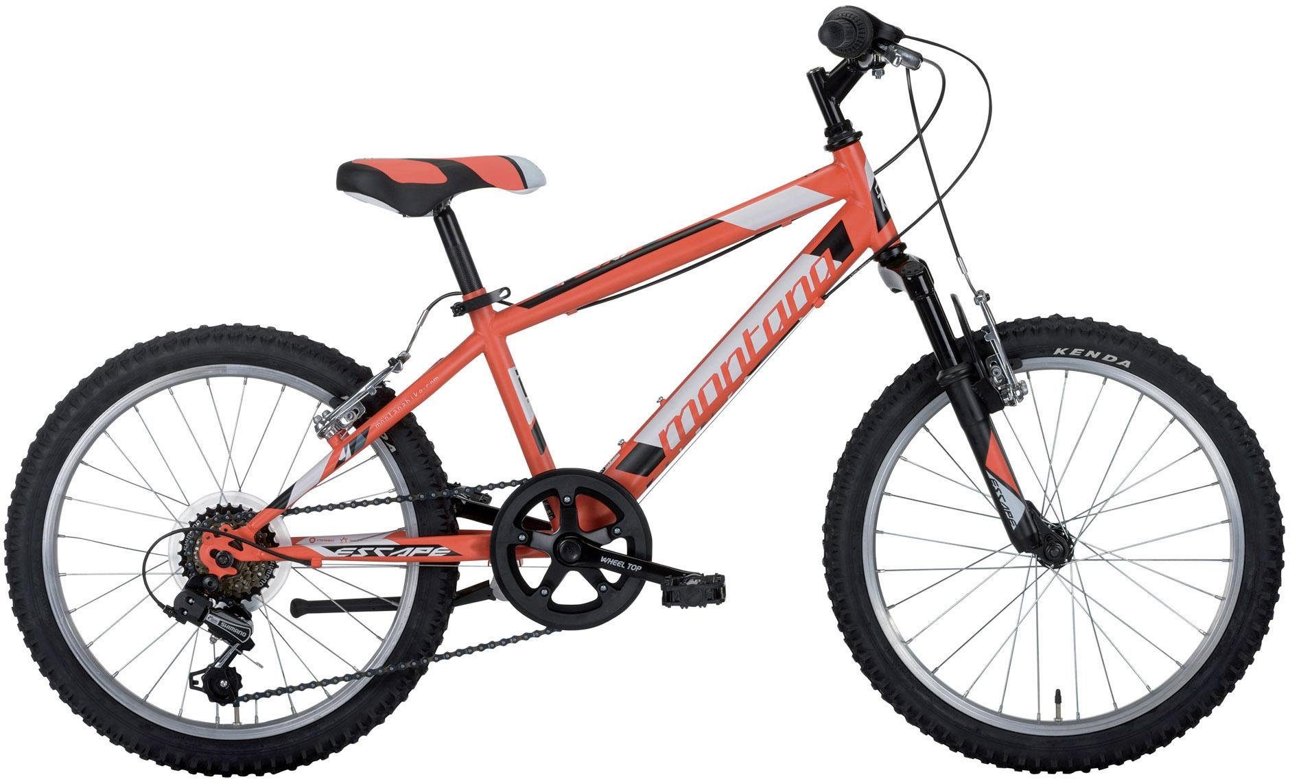 Jugendfahrrad MONTANA FAHRRÄDER "ESCAPE 20" Gr. 30, rot (rot, schwarz), Fahrräder, Kinder, 30cm, 20 Zoll (50,80cm) Image