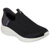 Slip-On Sneaker SKECHERS "ULTRA FLEX 3.0 - SMOOTH STEP", Damen, Gr. 40, schwarz, Textil, sportlich, Schuhe, Schlupfschuh, Slipper, Freizeitschuh in veganer Verarbeitung