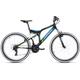 Mountainbike KS CYCLING "Zodiac" Fahrräder Gr. 48 cm, 26 Zoll (66,04 cm), schwarz (schwarz, grün) Full Suspension