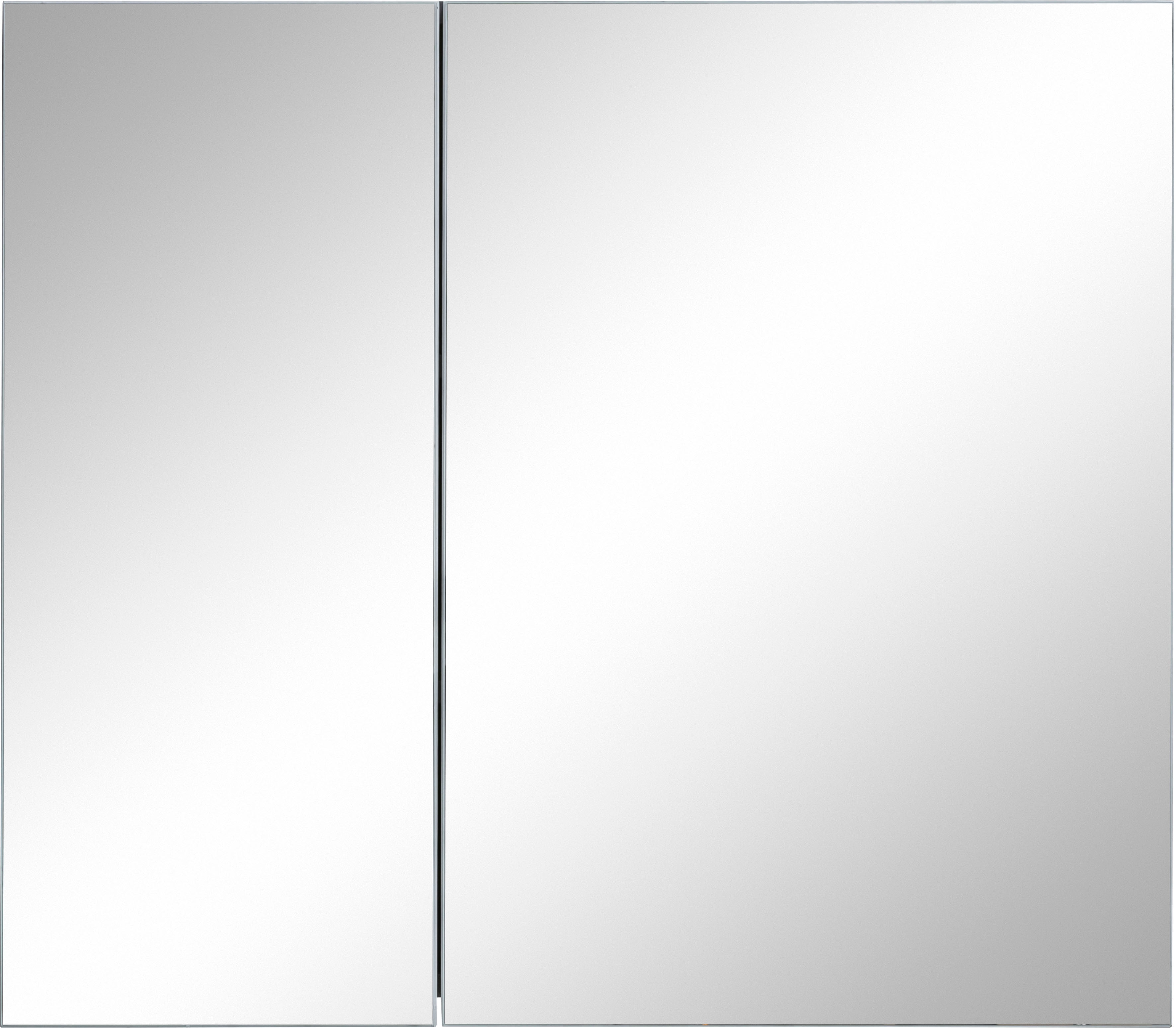 Spiegelschrank HOME AFFAIRE "Wisla", weiß (weiß, weiß), B:80cm H:70cm T:15cm, Spanplatte, Schränke, Breite 80 cm