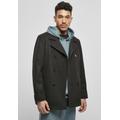 Allwetterjacke URBAN CLASSICS "Urban Classics Herren Classic Pea Coat" Gr. L, schwarz (black) Herren Jacken Übergangsjacken