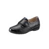 Klettschuh, Damen, Gr. 8, schwarz, Glattleder, Lederimitat, HALLUX SOFT BY GOLDKRONE, klassisch, Schuhe