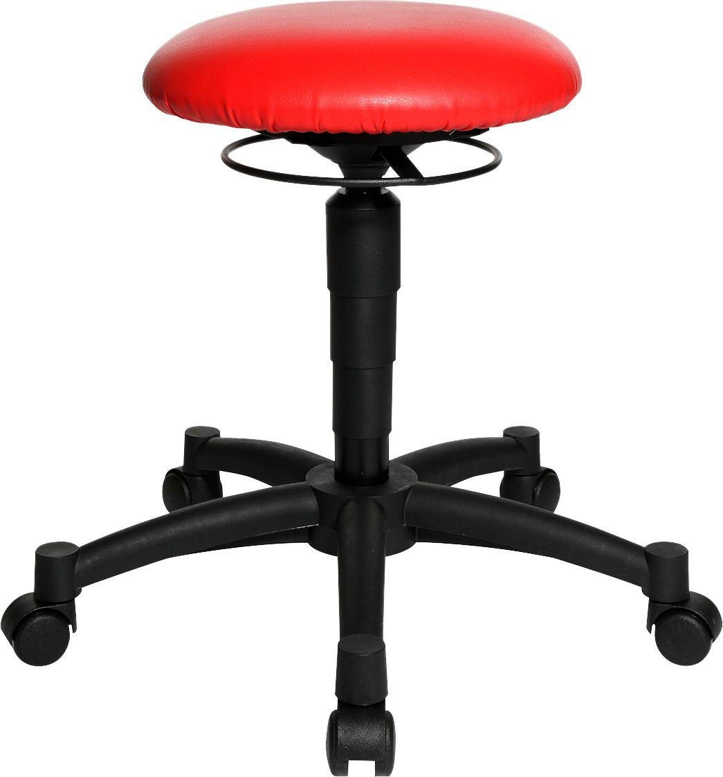 Arbeitshocker TOPSTAR "Body Balance 10", rot, B:60cm H:55cm T:60cm, Hocker