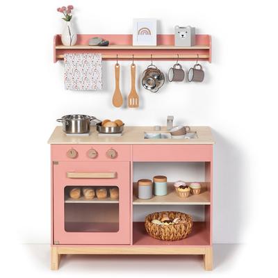 Spielküche MUSTERKIND "Magnolia, altrosa/natur", rosa (altrosa, natur), Spielküchen, KinderB:69cm H:62cm T:36cm, B:69cm H:62cm T:36cm