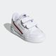 Sneaker ADIDAS ORIGINALS "CONTINENTAL 80" Gr. 24, weiß (cloud white, cloud scarlet) Kinder Schuhe Trainingsschuhe