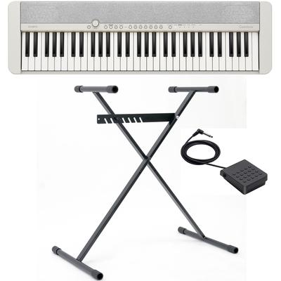 Home Keyboard CASIO "Piano-Keyboard-Set CT-S1WESET" Tasteninstrumente weiß Ab 6-8 Jahren