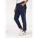 Jogger Pants KANGAROOS Gr. 34, N-Gr, blau (marine) Damen Hosen High-Waist-Hosen