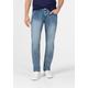 Slim-fit-Jeans TIMEZONE "Slim EduardoTZ" Gr. 34, Länge 34, blau Herren Jeans Slim Fit