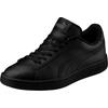 Sneaker PUMA "SMASH V2 L JR", Gr. 37,5, schwarz (puma schwarz, puma schwarz), Leder, Synthetik, unifarben, sportlich, Schuhe, für Kinder