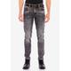 Bequeme Jeans CIPO & BAXX Gr. 38, Länge 32, schwarz Herren Jeans