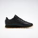 Sneaker REEBOK CLASSIC "Classic Leather" Gr. 40, schwarz (schwarz, gum) Schuhe Sneaker