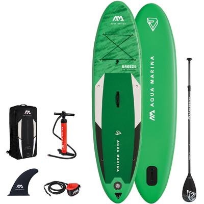 SUP-Board AQUA MARINA "Breeze iSUP BT-21BRP", grün (hellgrün), Wassersportboards, 9'10 - 300cm 300cm, Kunststoff