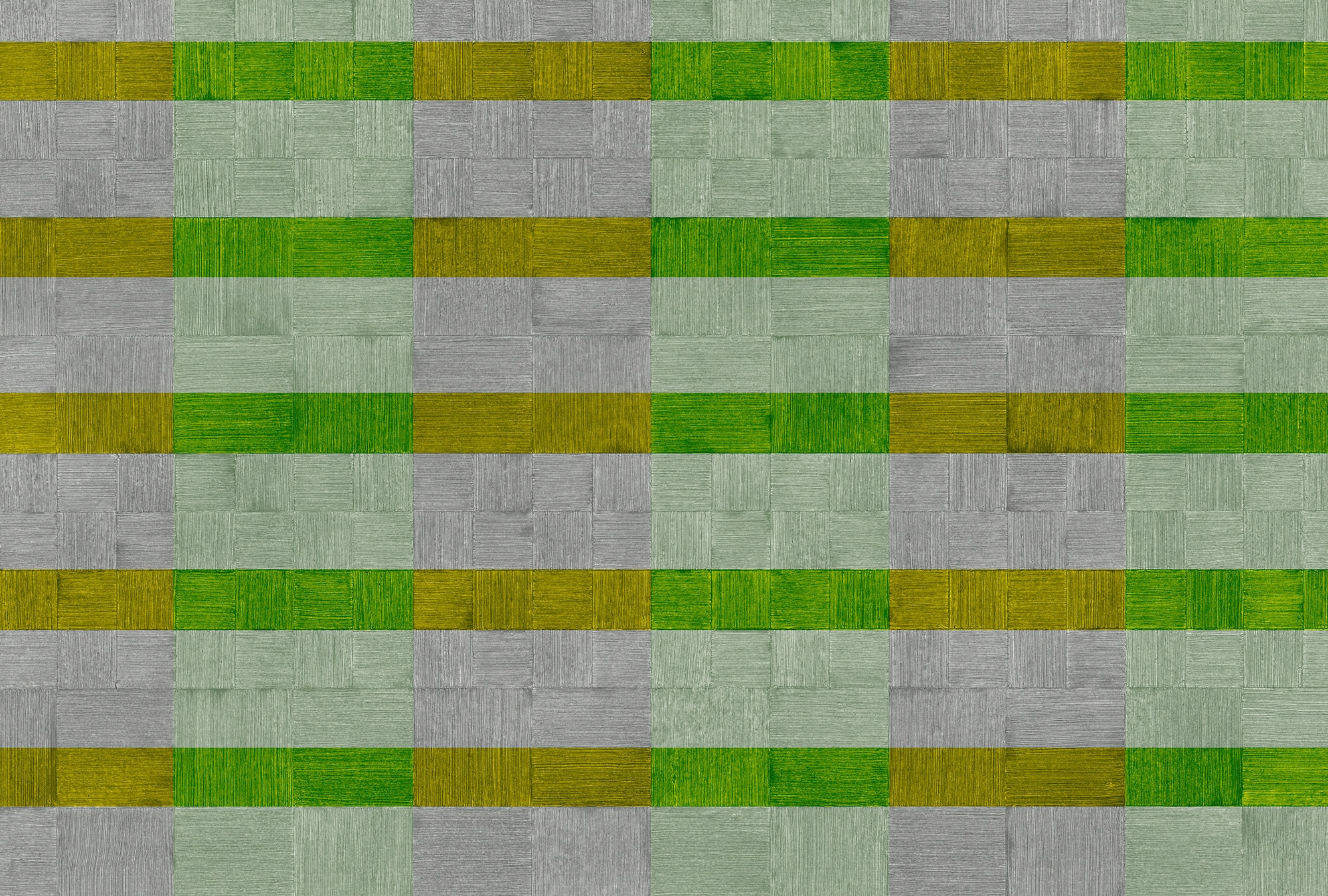 Fototapete ARCHITECTS PAPER "Atelier 47 Plaster Art 3", grün (grau, dunkelgrün, hellgrün), B:4m L:2,7m, Vlies, Tapeten, Vlies, Wand, Schräge, Decke