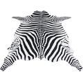 Teppich BRUNO BANANI "Zebra" Teppiche Gr. B/L: 120 cm x 155 cm, 6 mm, 1 St., schwarz-weiß (weiß, schwarz) Esszimmerteppiche