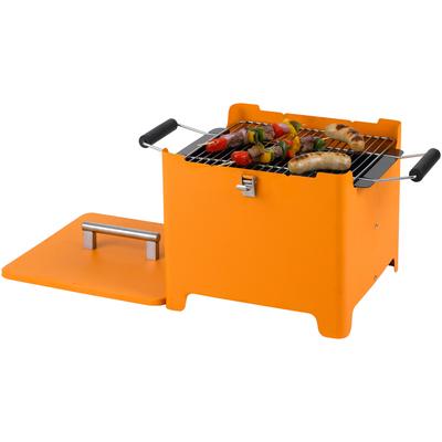 Holzkohlegrill TEPRO "Chill&Grill Cube" Grills Gr. B/H/T: 54 cm x 35 cm x 36 cm, orange Holzkohlegrills