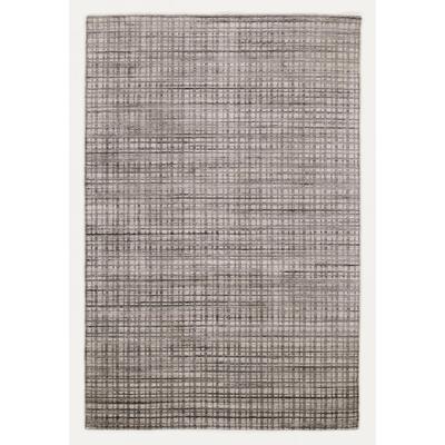 Teppich OCI DIE TEPPICHMARKE "Delima Tarek" Gr. 3, grau, B:120cm H:5mm L:180cm, Viskose, Wolle, Teppiche, handgeknüpft, Wohnzimmer Image