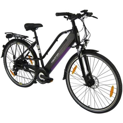 E-Bike MAXTRON "MT 12" E-Bikes Gr. 50 cm, 28 Zoll (71,12 cm), schwarz E-Bikes