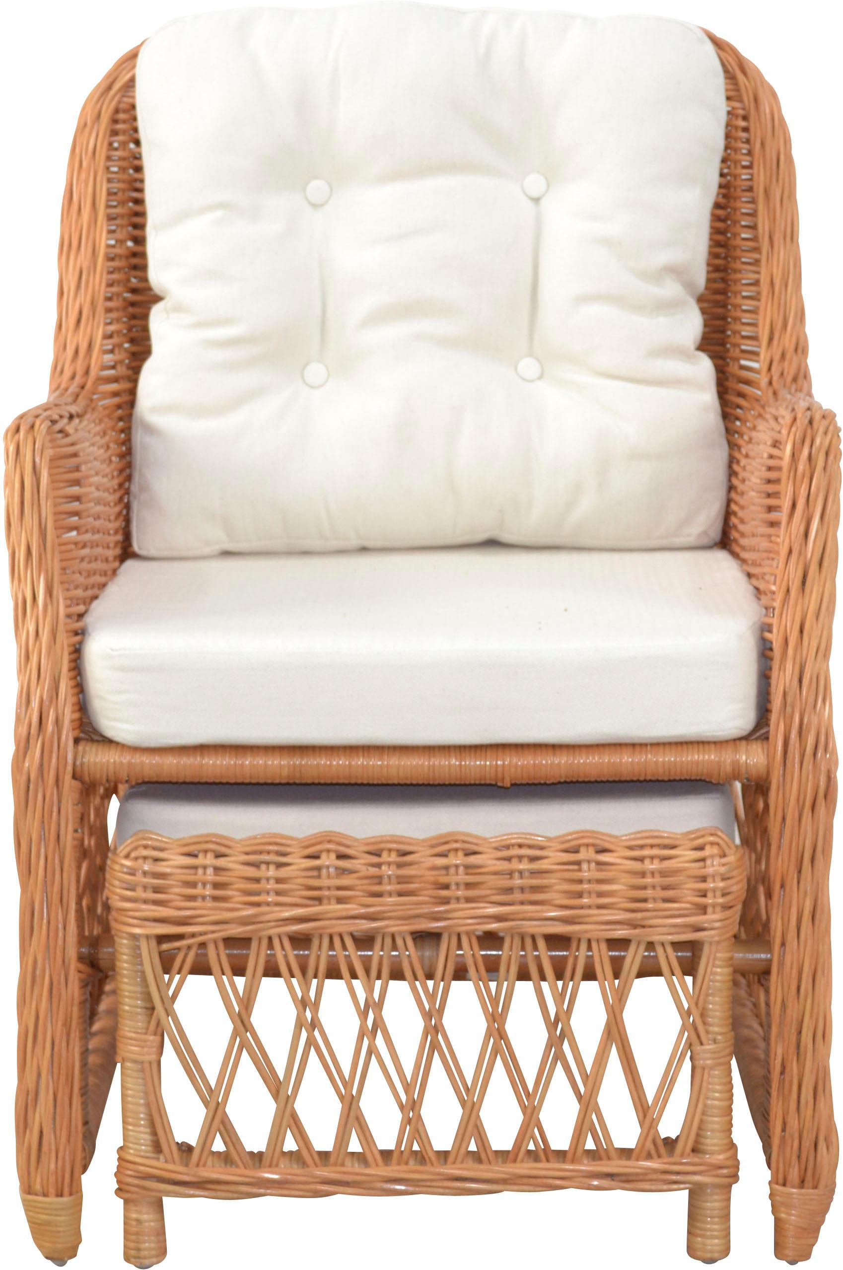 Rattanstuhl HOME AFFAIRE, braun, B:67cm H:91cm T:75cm, Stühle, Rattanstuhl, Handarbeit, Maße (B/T/H): (67/75/91)