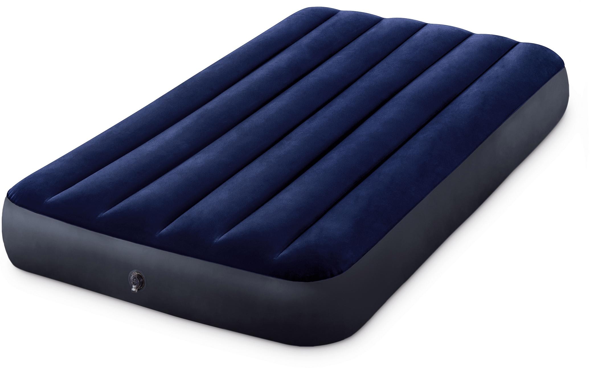Luftbett INTEX "DURA-BEAM Classic Downy Airbed" Gr. 99, blau, Luftbetten, B/H/L: 99cm x 25cm x 191cm, Vinyl, B:99cm H:25cm L:191cm Image