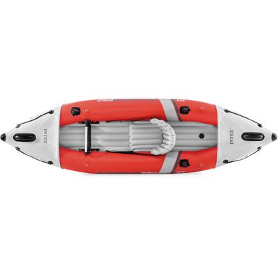 Einerkajak INTEX "Boot ExcursionPro Kayak Set mit Alu-Paddel + Pumpe", rot (grau, rot, schwarz), KleinbooteB:91cm H:46cm