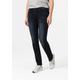 Slim-fit-Jeans TIMEZONE "Slim TahilaTZ Womenshape" Gr. 25, Länge 32, schwarz Damen Jeans 5-Pocket-Jeans Röhrenjeans