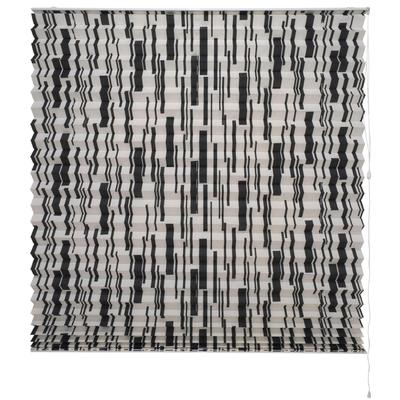 Plissee LIEDECO "Modernes XXL-Plissee" Gr. 2, schwarz (schwarz, weiß), B:100cm H:175cm, Obermaterial: 100% Polyester, Plissees, Fixmaß, mit 48 mm Falten Image