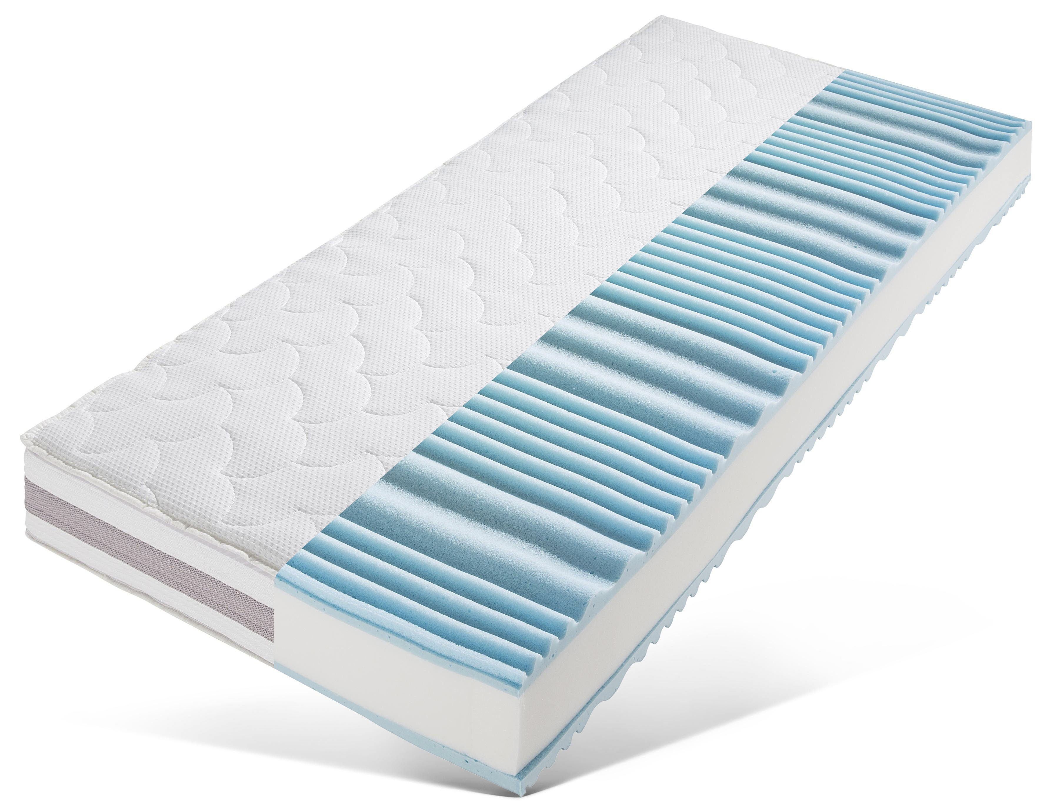 Taschenfederkernmatratze HN8 SCHLAFSYSTEME "Dynamic Gel TFK" Gr. 4, weiß, B:180cm H:26cm L:200cm, Bezug: 100% Polyester, Matratzen, optimale Körperunterstützung dank Gelschaum & ideale Luftzirkulation Image