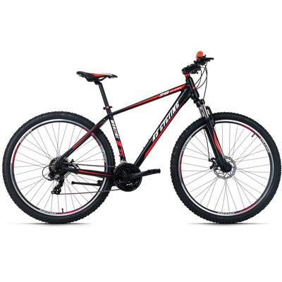 Mountainbike KS CYCLING "Morzine" Fahrräder Gr. 48 cm, 29 Zoll (73,66 cm), schwarz (schwarz, rot) Hardtail