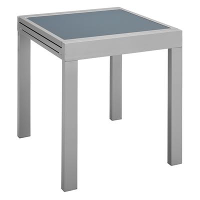 Gartentisch MERXX "Lima", silber (silberfarben), B:65cm H:75cm T:130cm, Tische, 65x65-130 cm, ausziehbar Image