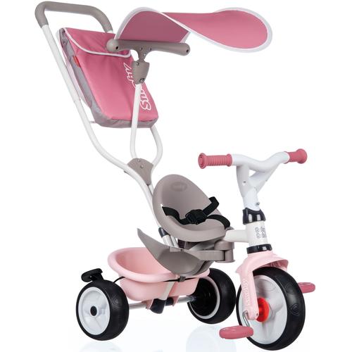 "Dreirad SMOBY ""Baby Balade Plus, rosa"" Dreiräder rosa Kinder Kinderfahrzeuge mit Sonnendach; Made in Europe"