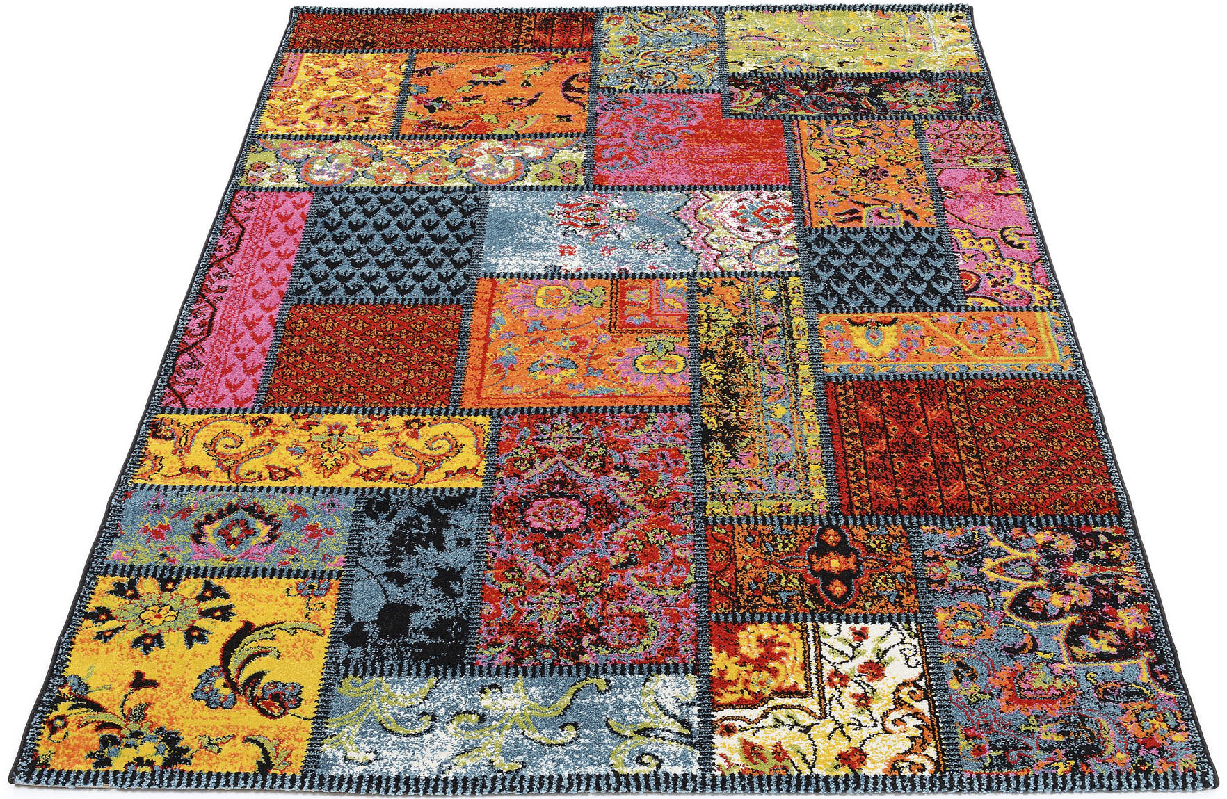 Teppich OCI DIE TEPPICHMARKE "HAPPINESS ORI", bunt (multi), B:200cm H:20mm L:290cm, Polypropylen (PP), Teppiche, Wohnzimmer, kontrastreiches Design Image