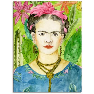 Wandbild ARTLAND "Frida Kahlo II", bunt (farbe bild(er): bunt), B:90cm H:120cm, Bilder, als Alubild, Outdoorbild, Leinwandbild, Poster, Wandaufkleber Image
