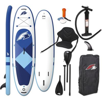 SUP-Board F2 "Prime Sitz + Wendepaddel" Wassersportboards Gr. 10,5 320 cm, blau Stand Up Paddle