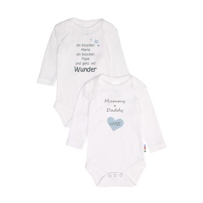 Body LILIPUT, Baby, Gr. 62/68, EURO-Größen, weiß, 100% Baumwolle, bedruckt, casual, kurz, Langarm, Bodies, mit süßen Front-Prints Image